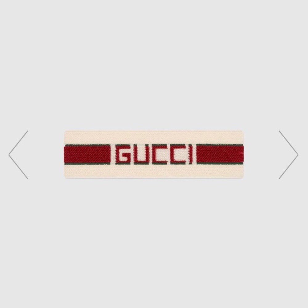 Elastic Gucci stripe headband